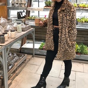 Zara cheetah coat